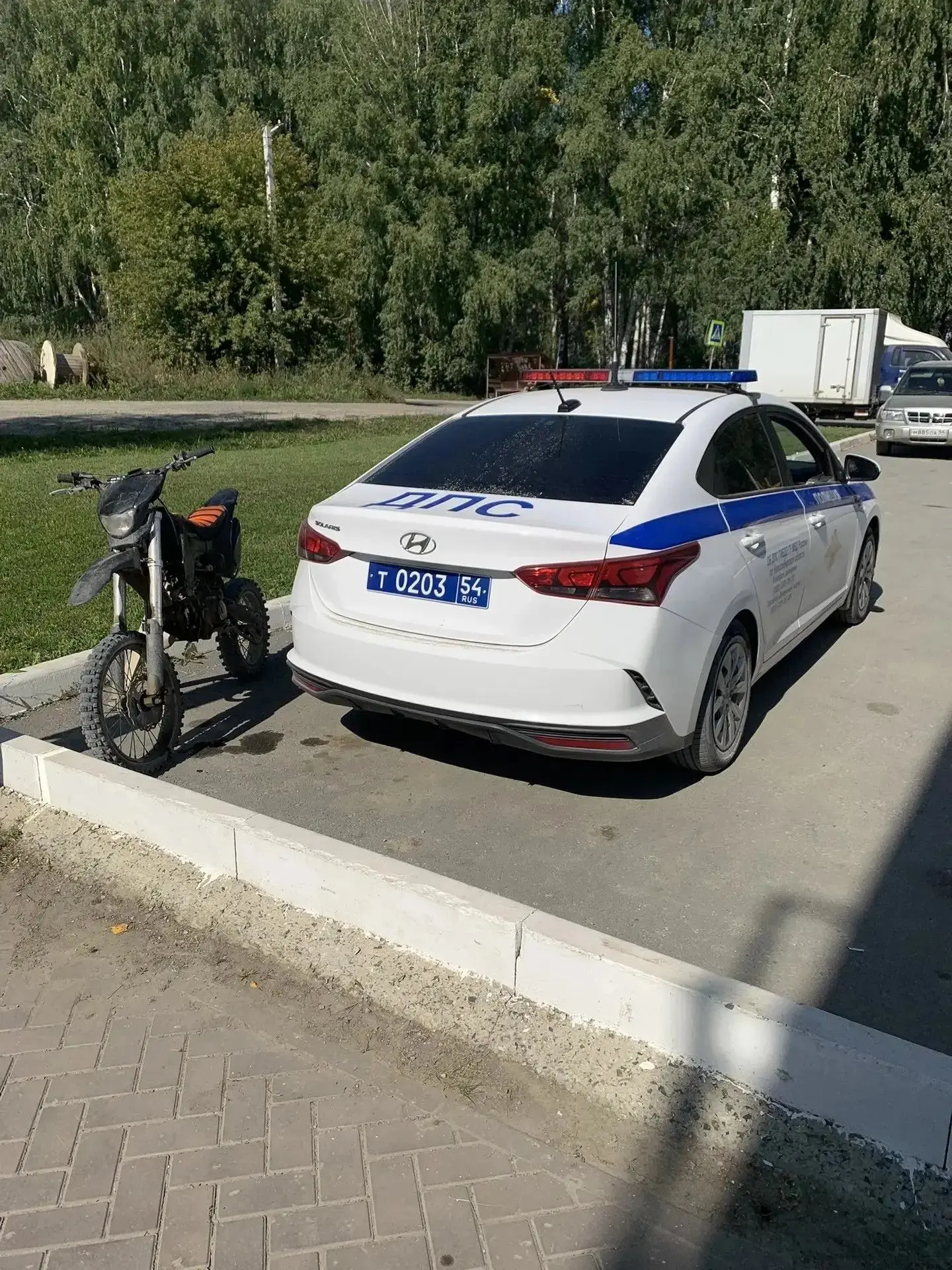 В Новосибирском районе задержан несовершеннолетний водитель питбайка