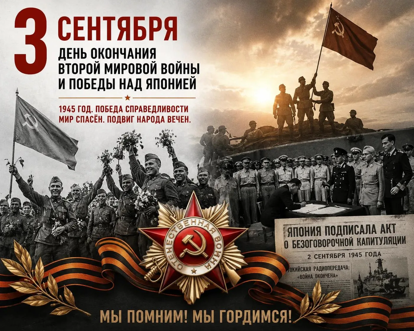 🇷🇺 3.09 - ДЕНЬ ОКОНЧАНИЯ ВТОРОЙ МИРОВОЙ ВОЙНЫ