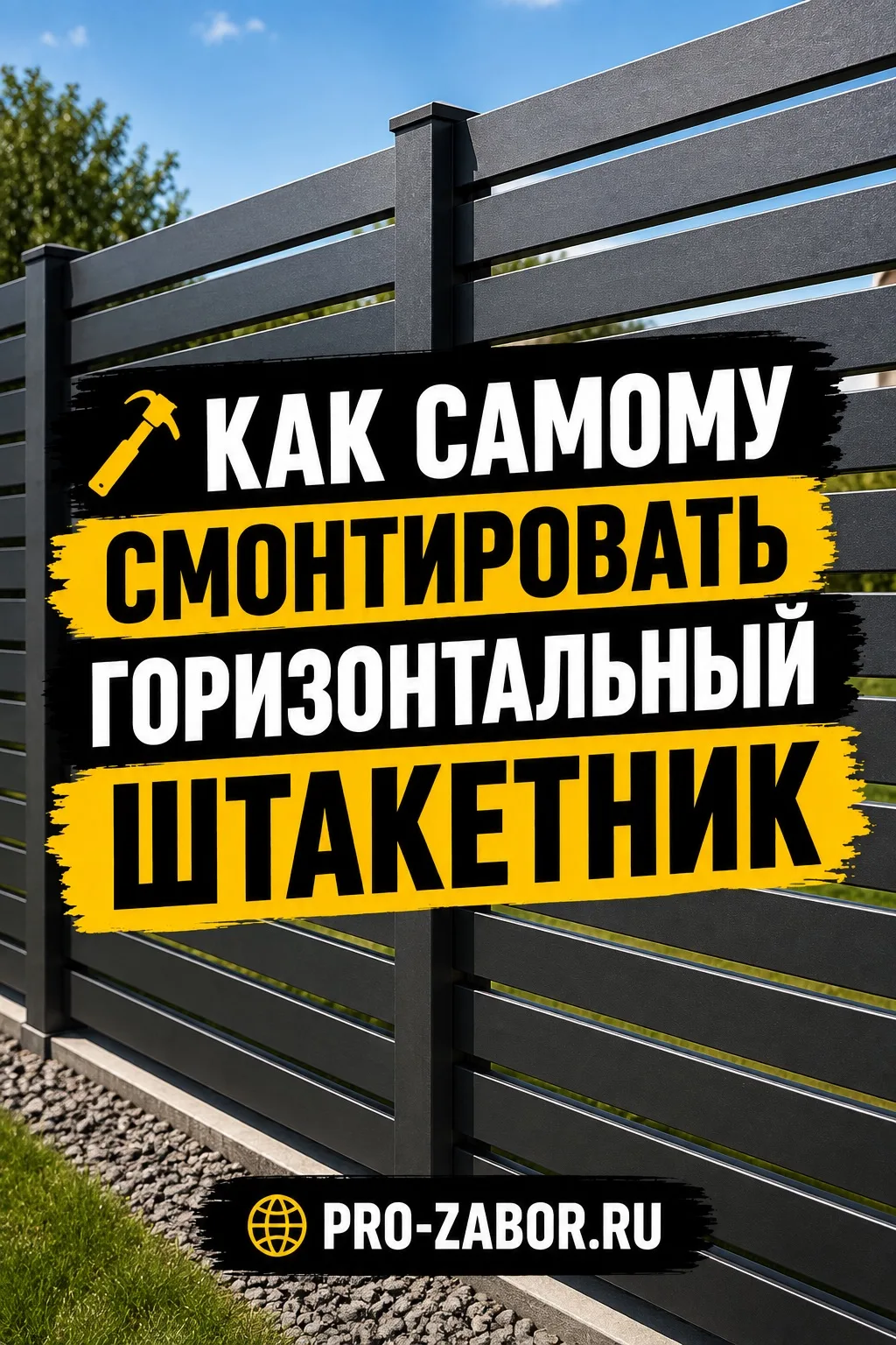 ❓ Можно ли самому построить забор? Да!