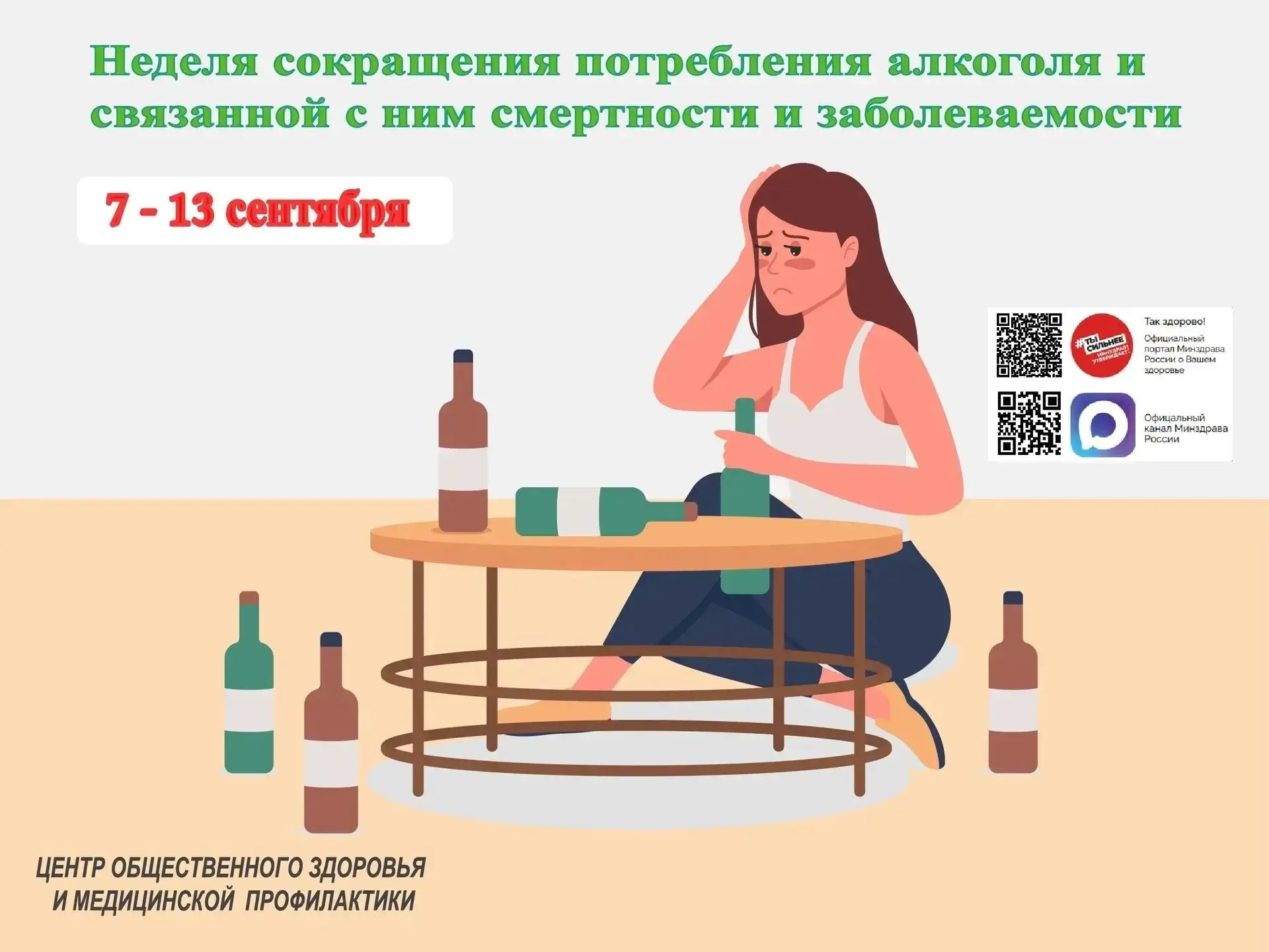 🍷 Неделя сокращения потребления алкоголя: здоровье начинается с осознанного выбора