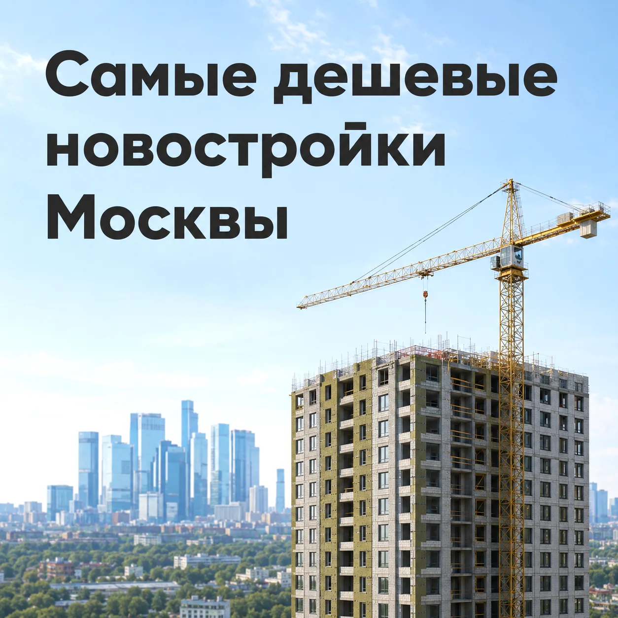 Топ-10 самых дешевых однокомнатных квартир в новостройках Москвы внутри МКАД — сентябрь...