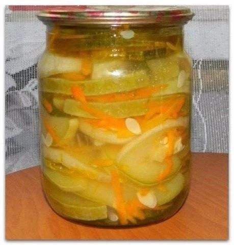 КОНСЕРВИРОВАННЫЕ КАБАЧКИ С МОРКОВЬЮ
