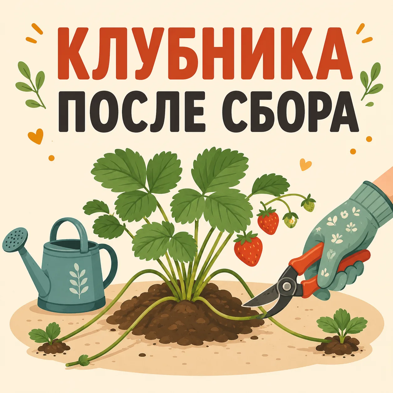 🍓 Клубника закладывает урожай сейчас