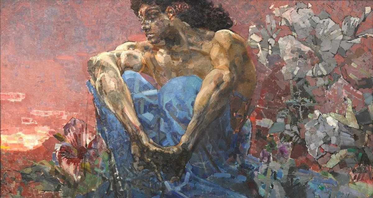 М. Врубель "Демон сидящий", 1890г. Холст, масло. Государственная Третьяковская галерея,...