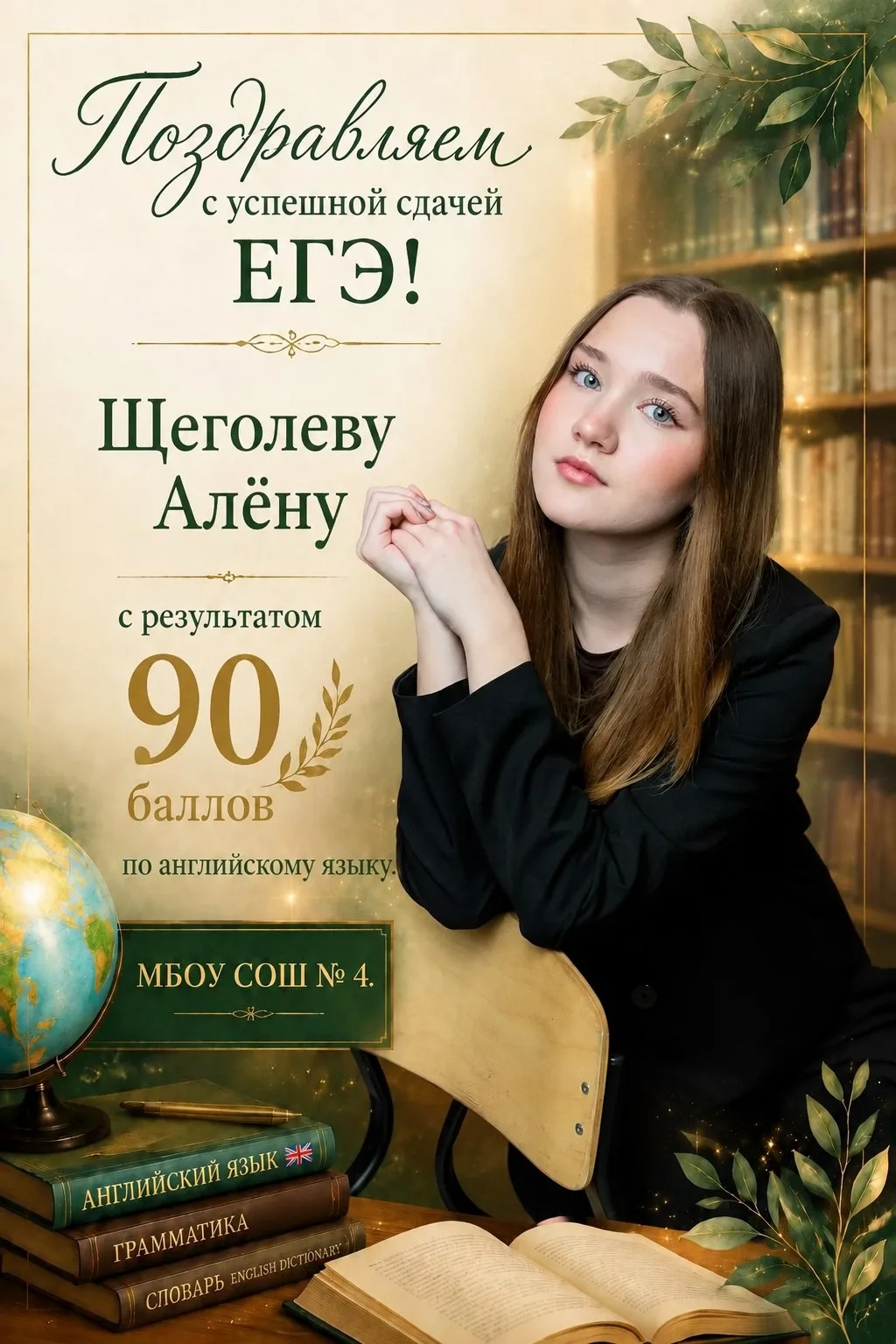 🌟 Блестящие результаты ЕГЭ по английскому, информатике и биологии!

Поздравляем наших выпускников с