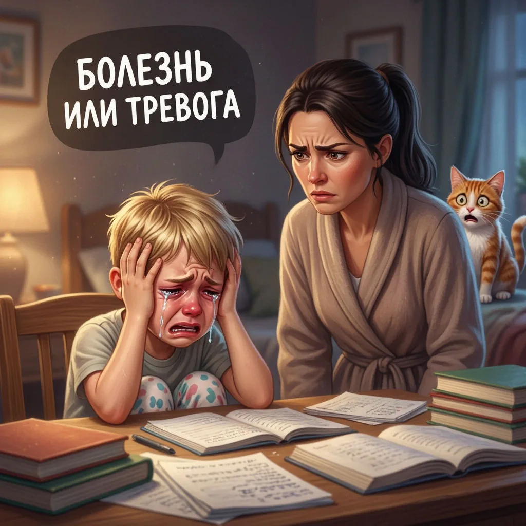 Болеет перед школой: вирус или тревога?