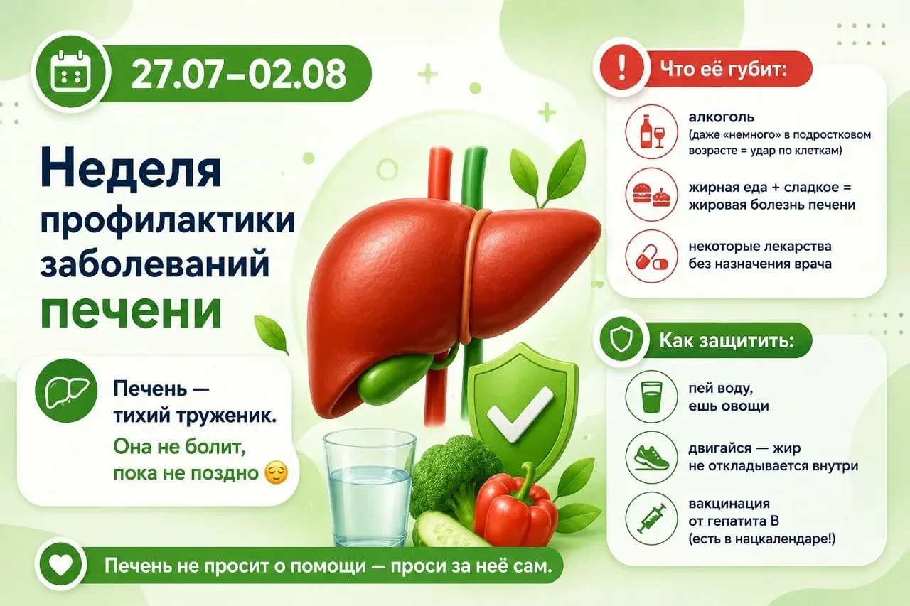 27.07-02.08 Неделя профилактики заболеваний печени