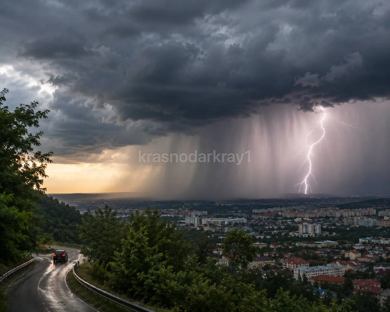 ⛈ Циклон принесет в Краснодарский край грозовые дожди 23 мая.  Продолжается влияние северной перифер