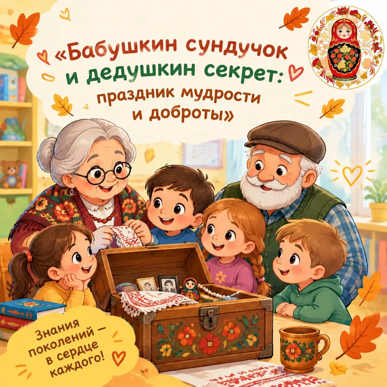 🍂🍁 «Бабушкин сундучок и дедушкин секрет: праздник мудрости и доброты» 🍁🍂