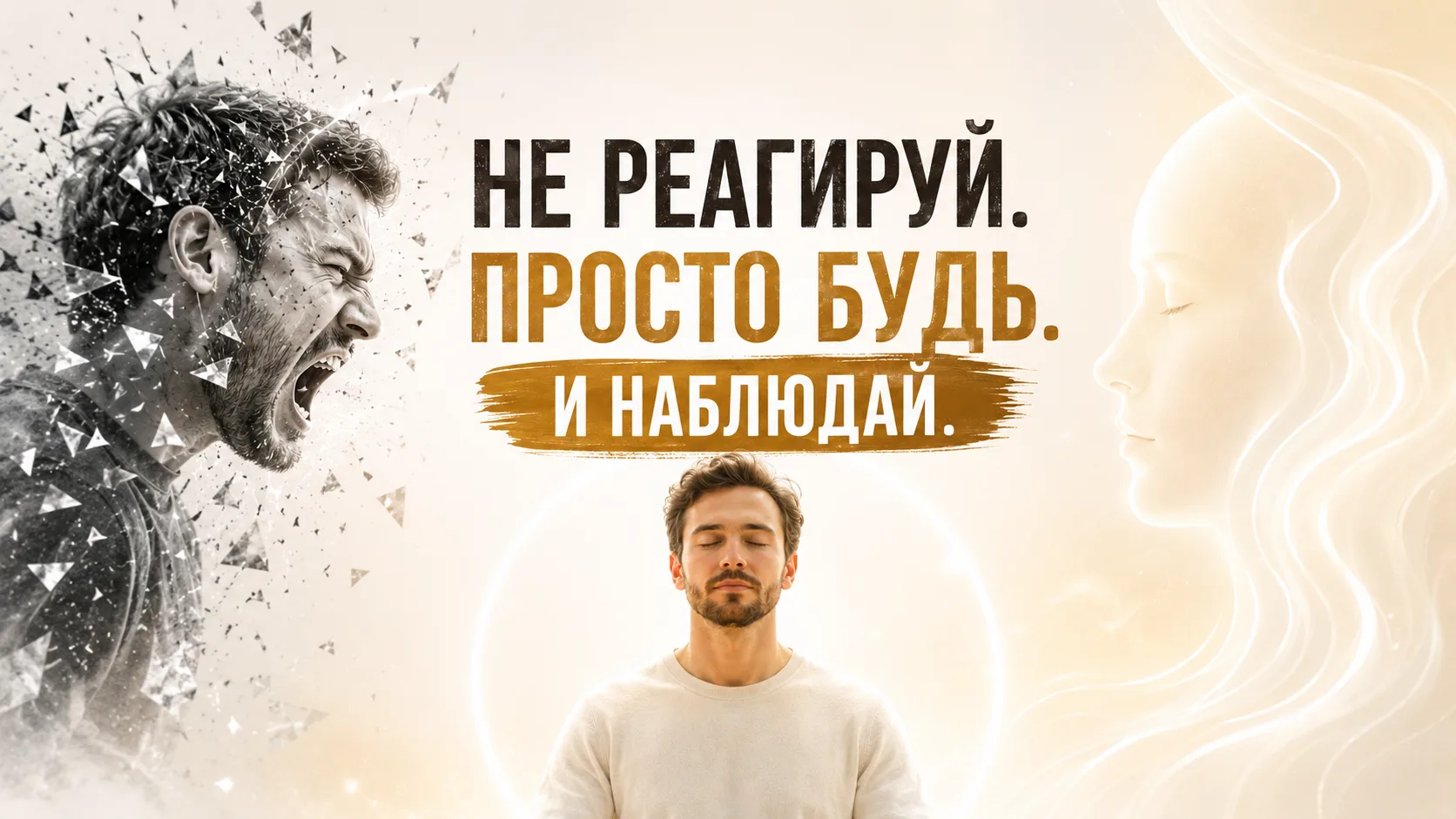 Не реагируй. Просто будь. И наблюдай.