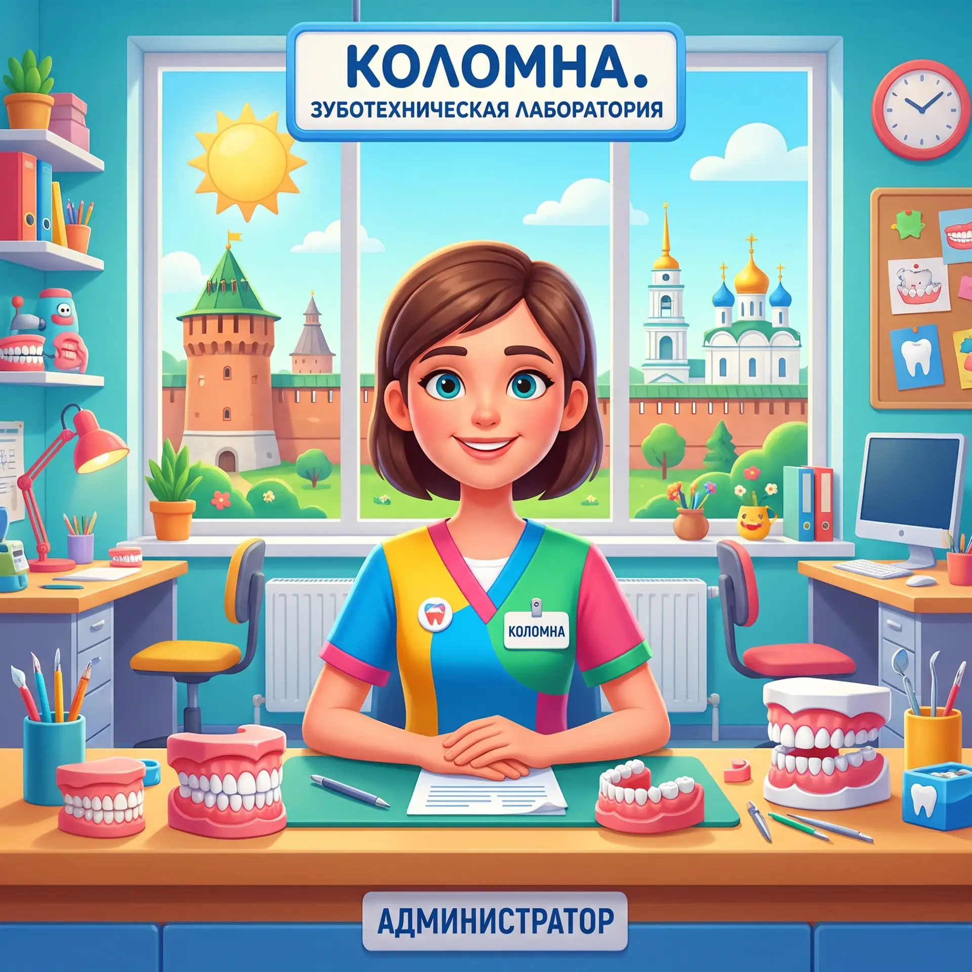Коломна. Администратор зуботехнической лаборатории