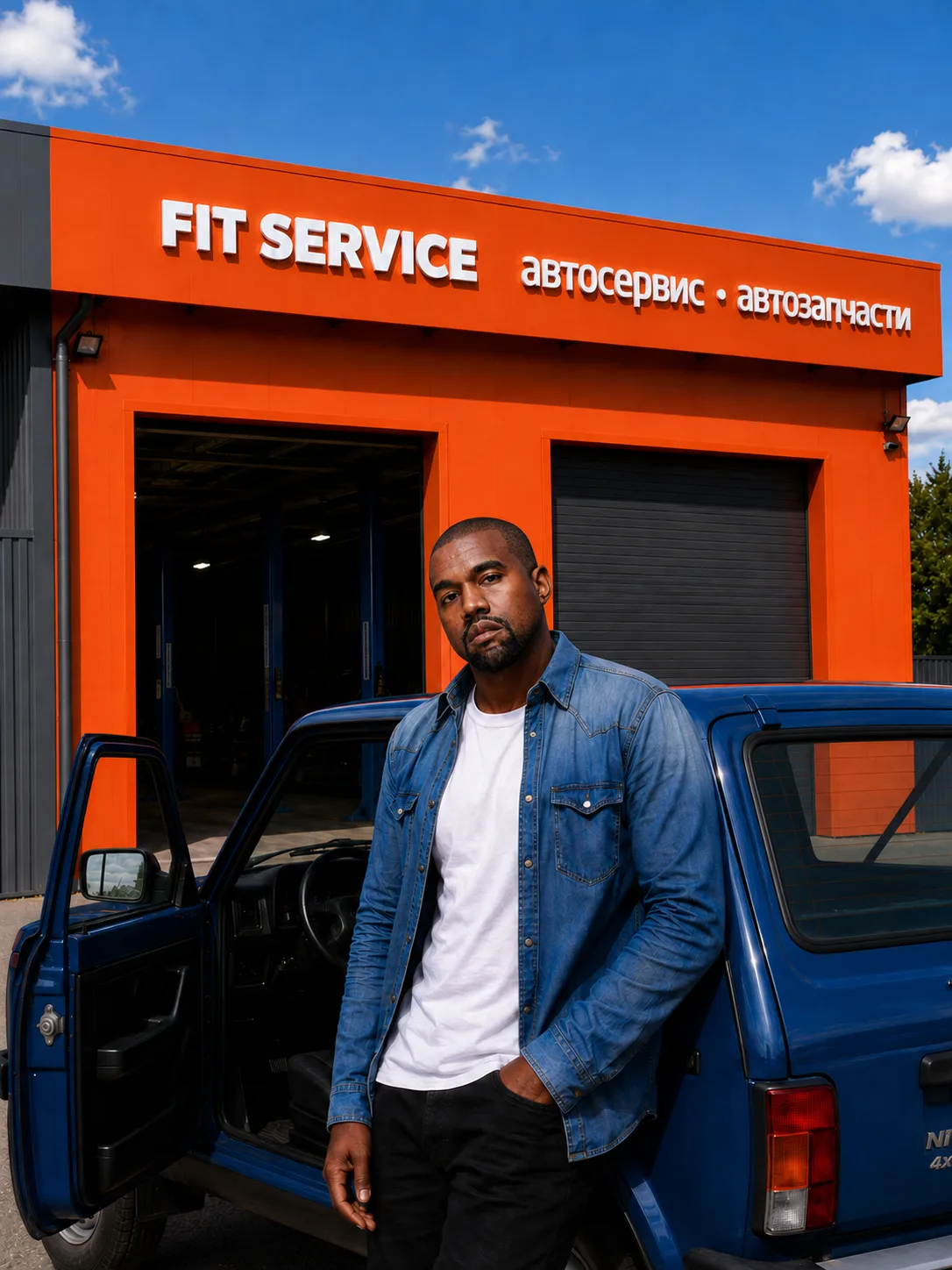 Истинная причина визита Канье в Россию — бесплатная диагностика ходовой в FIT SERVICE 😉