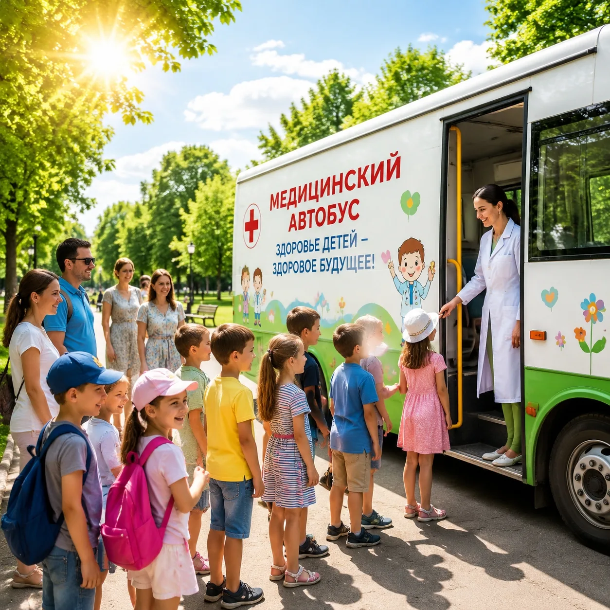 👶В честь празднования Международного дня защиты детей Курганская детская поликлиника о...