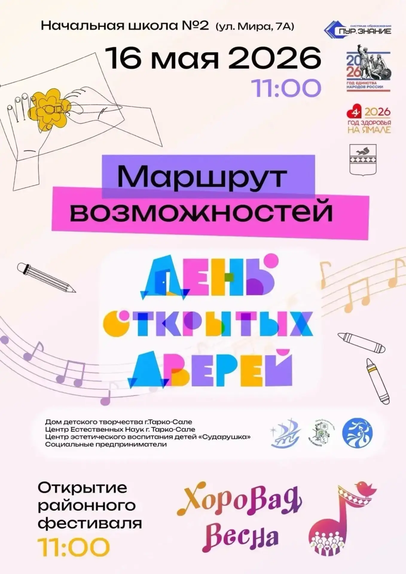 Всей семьей в субботу в школу на день открытых дверей «Маршрут возможностей» и районный...