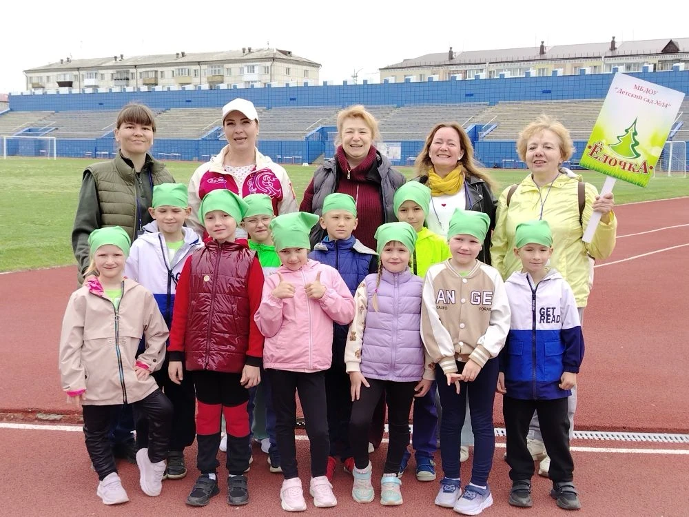 🏃‍♂️ Наши юные спортсмены на легкоатлетической эстафете! 🏃‍♀️