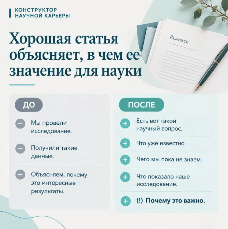 Чем современная хорошая статья отличается от обычной? Ответ в карточке