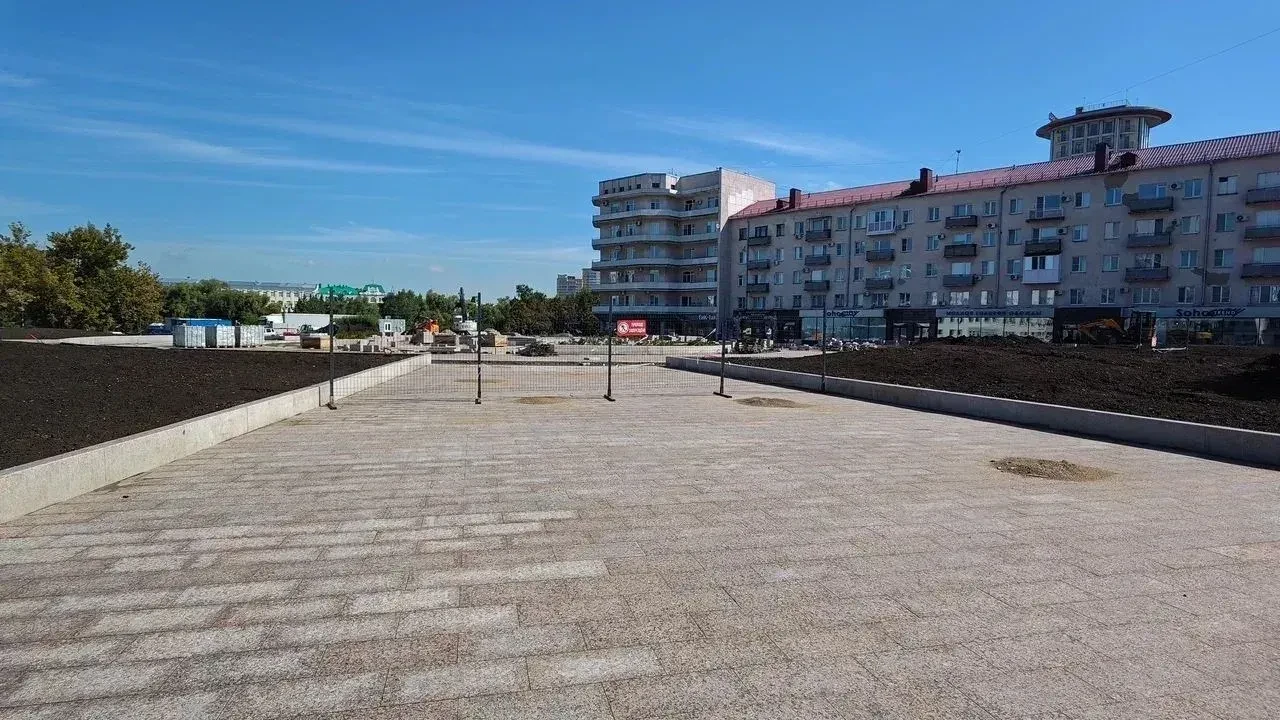 Виталий Хоценко сообщил о ходе работ по благоустройству и озеленению площади Бухгольца