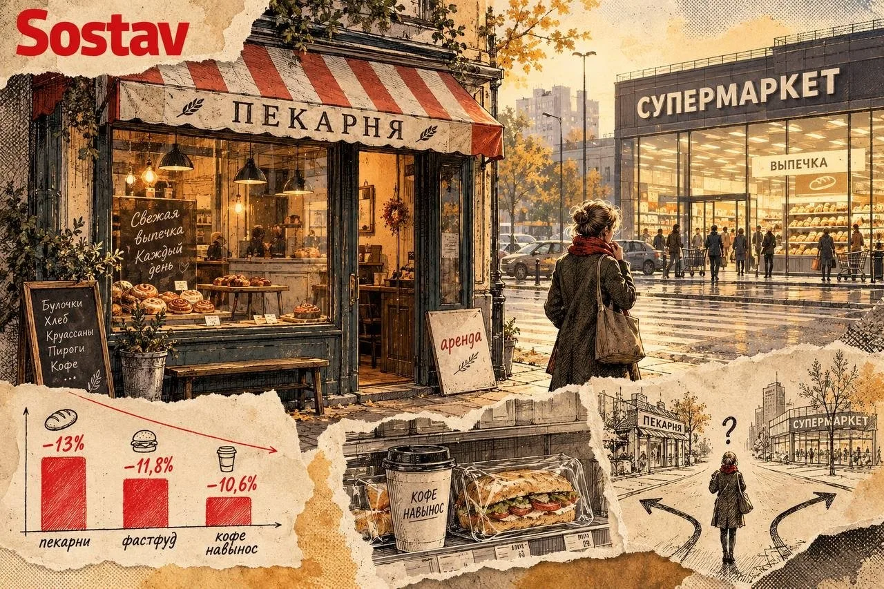🍩 Пекарни пошли на убыль