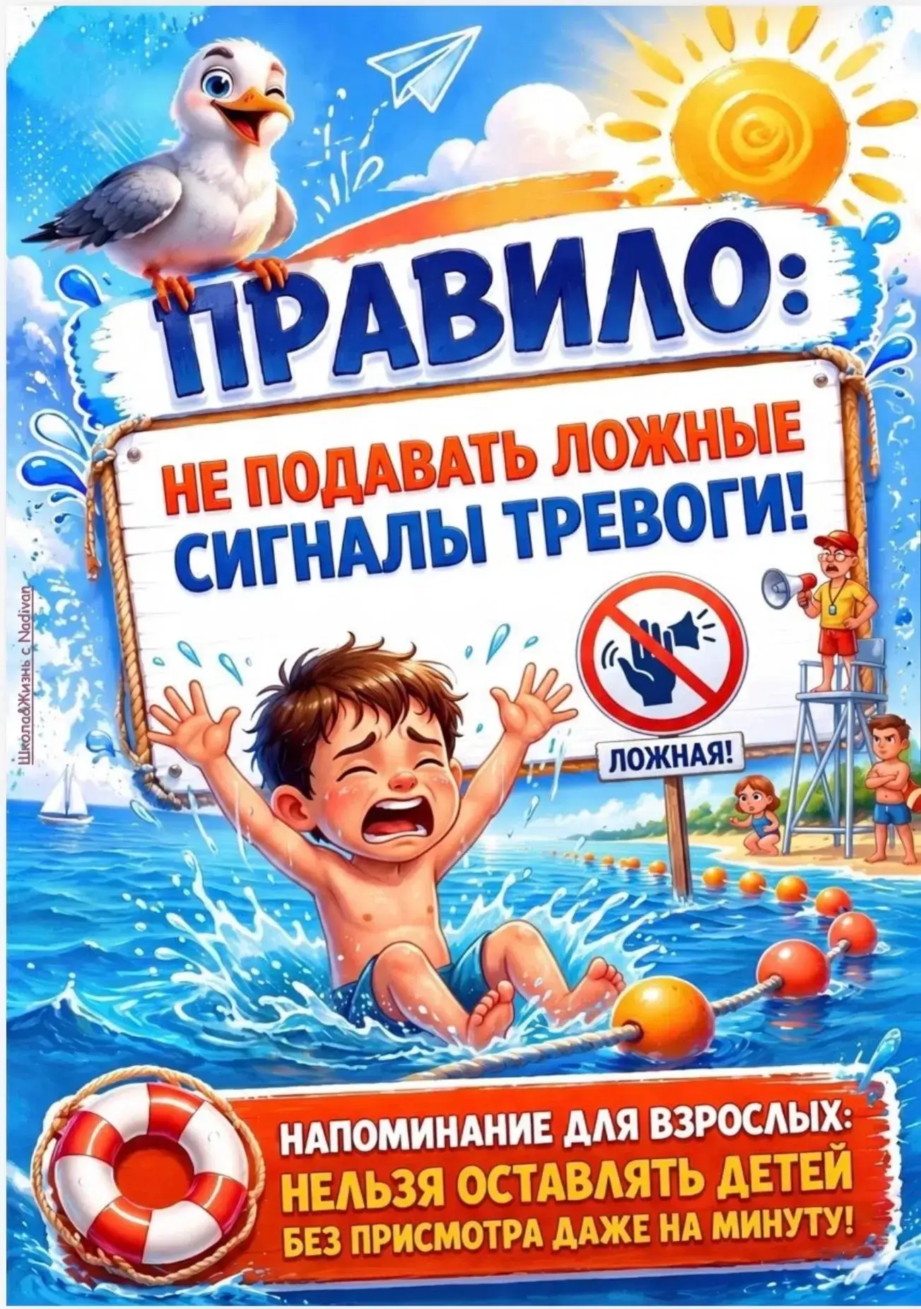 ПРАВИЛА ПОВЕДЕНИЯ НА ВОДЕ 🌊