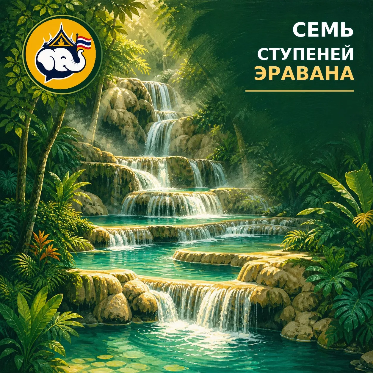 🇹🇭 Почему водопад Эраван назвали в честь слона?