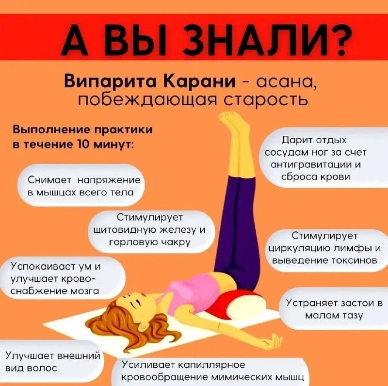 Випарита Карани — асана против старения!
