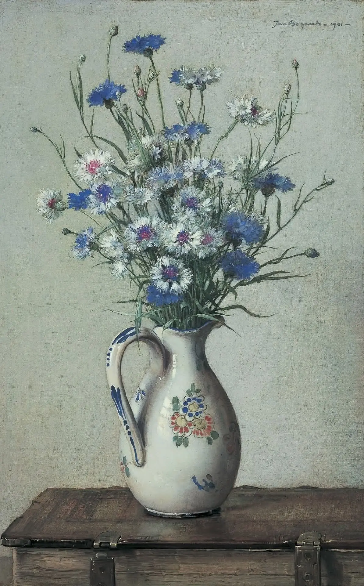 «Васильки в керамической вазе», 1921г. 

Йоханнес Якобус Мария «Ян» Богартс (Johannes Jacobus Maria 