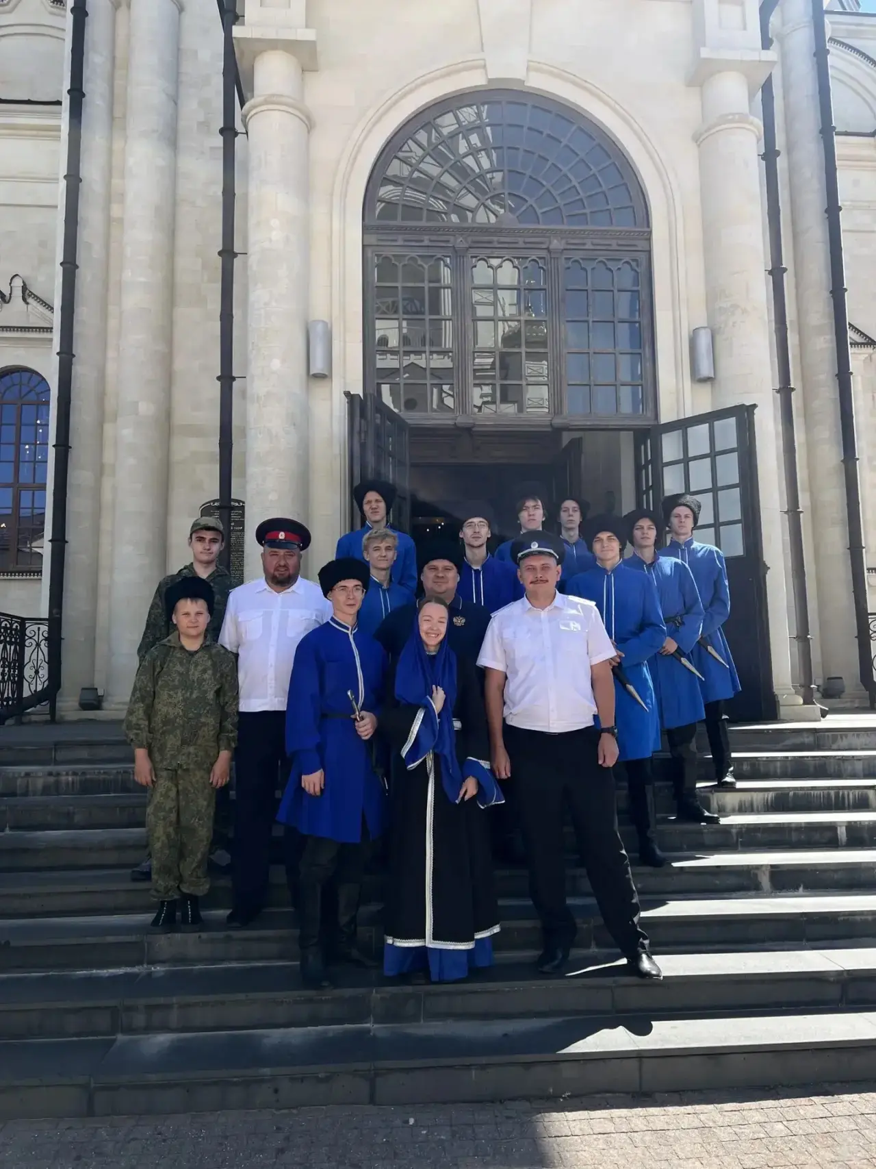 Казачья сотня имени Петра Стефановича Федосова приняла участие в престольном празднике ...