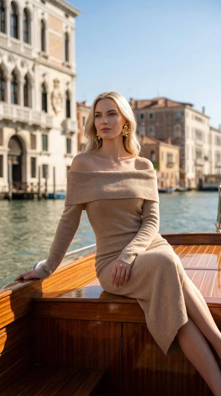 Летняя Венеция 🖤  Ultra-realistic editorial photography on a sunny day in a picturesque canal settin