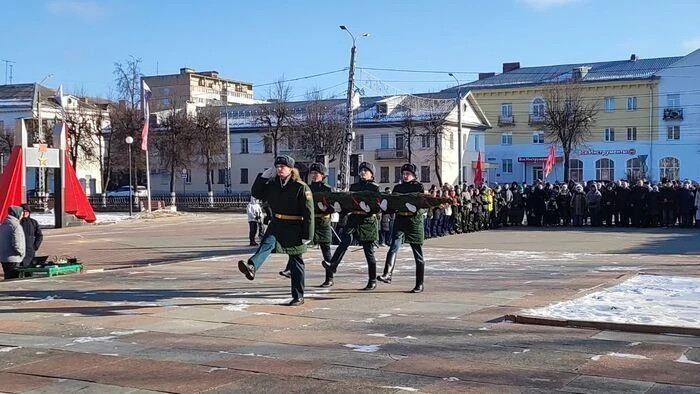Торжественный митинг ко Дню защитника Отечества ⭐В День защитника Отечества кадеты приняли участие в