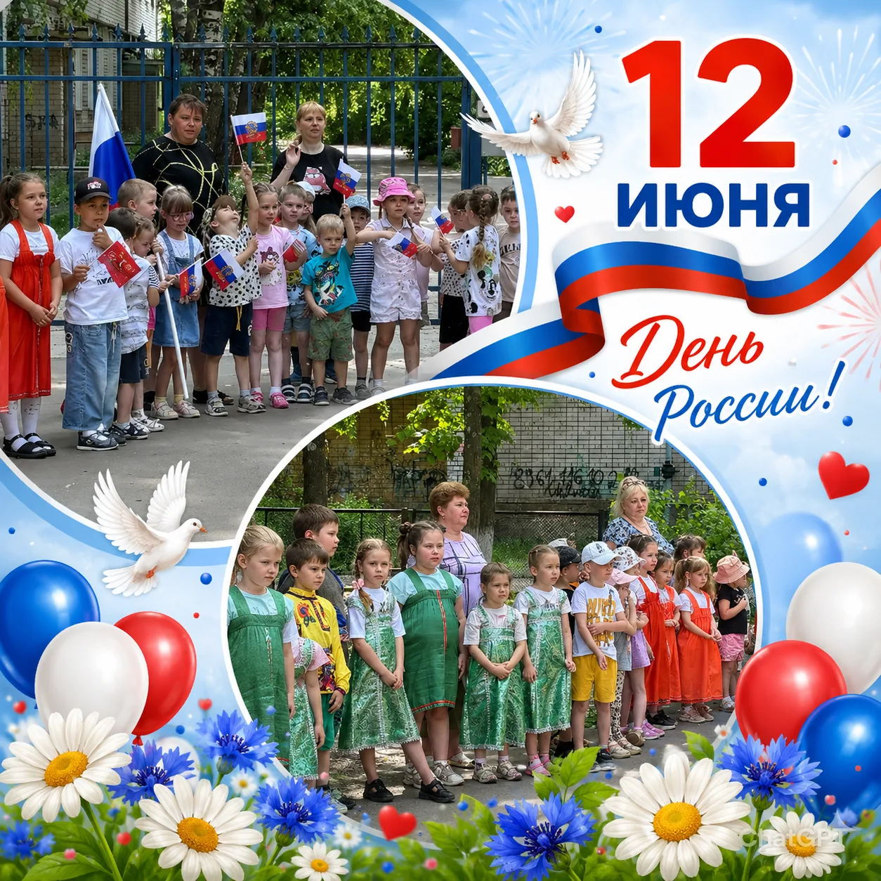 🎉 11 июня в нашем детском саду прошёл замечательный праздник, посвящённый Дню России! 🇷🇺

Вместе 