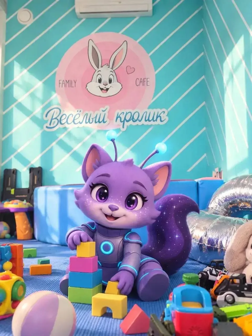 Селеста заглянула в своё любимое кафе «Веселый кролик» 🐰💜