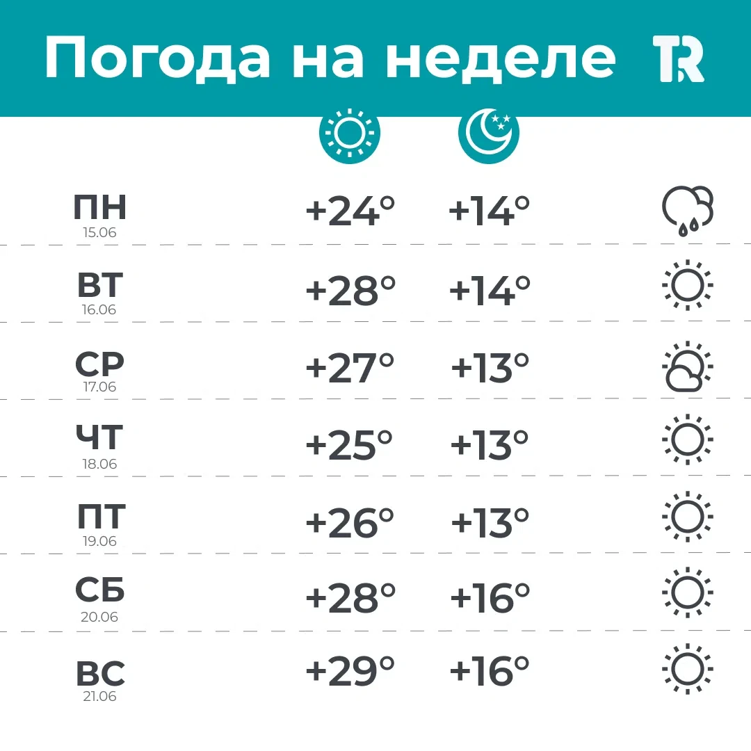 Лето продолжает работать без выходных. На этой неделе в Томске снова жара и солнце. 
Хорошей недели!