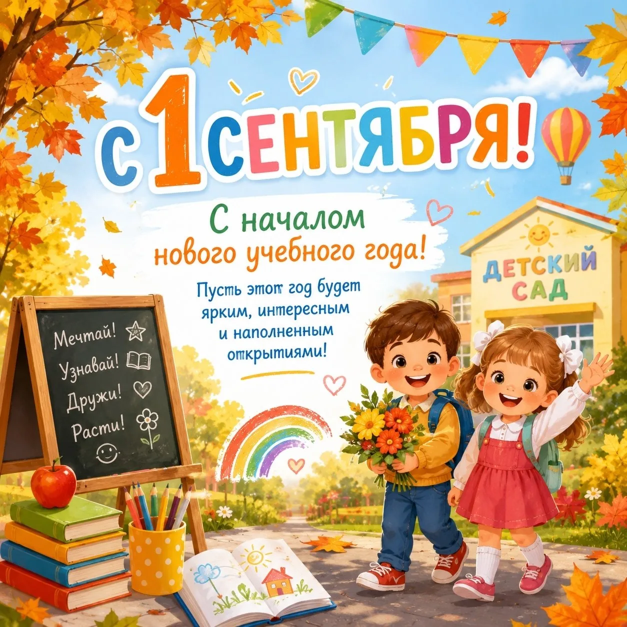 🍂❤️С Днём знаний! 🍂📚🎉