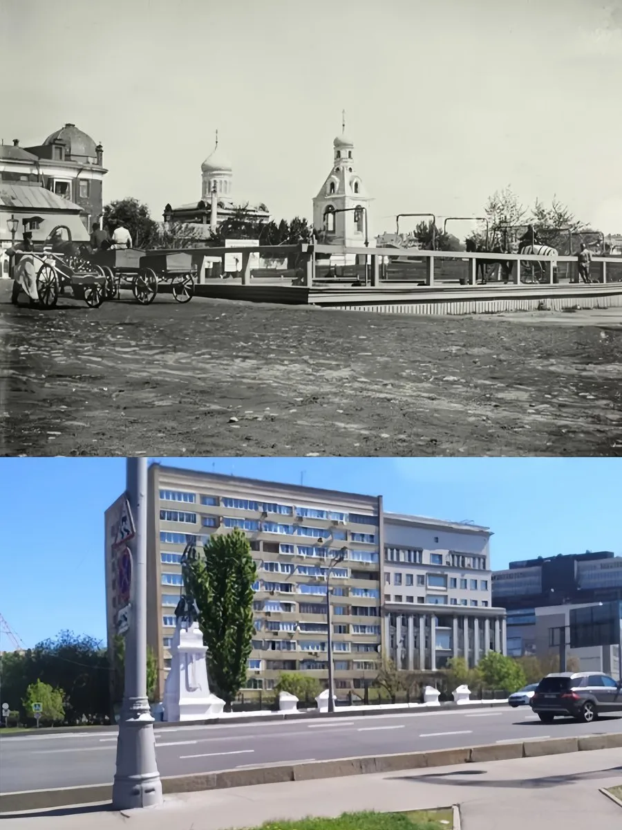 📍Петербургское шоссе (ныне Ленинградский проспект). 

1903/2023 год.

💡Чёрно-белая фотография сдел