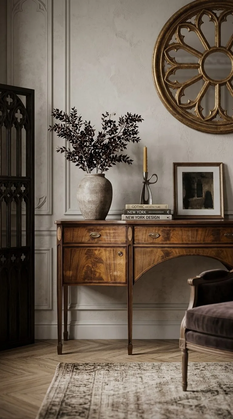 Английская консоль Re-Furn в неоклассическом стиле, середина XX века