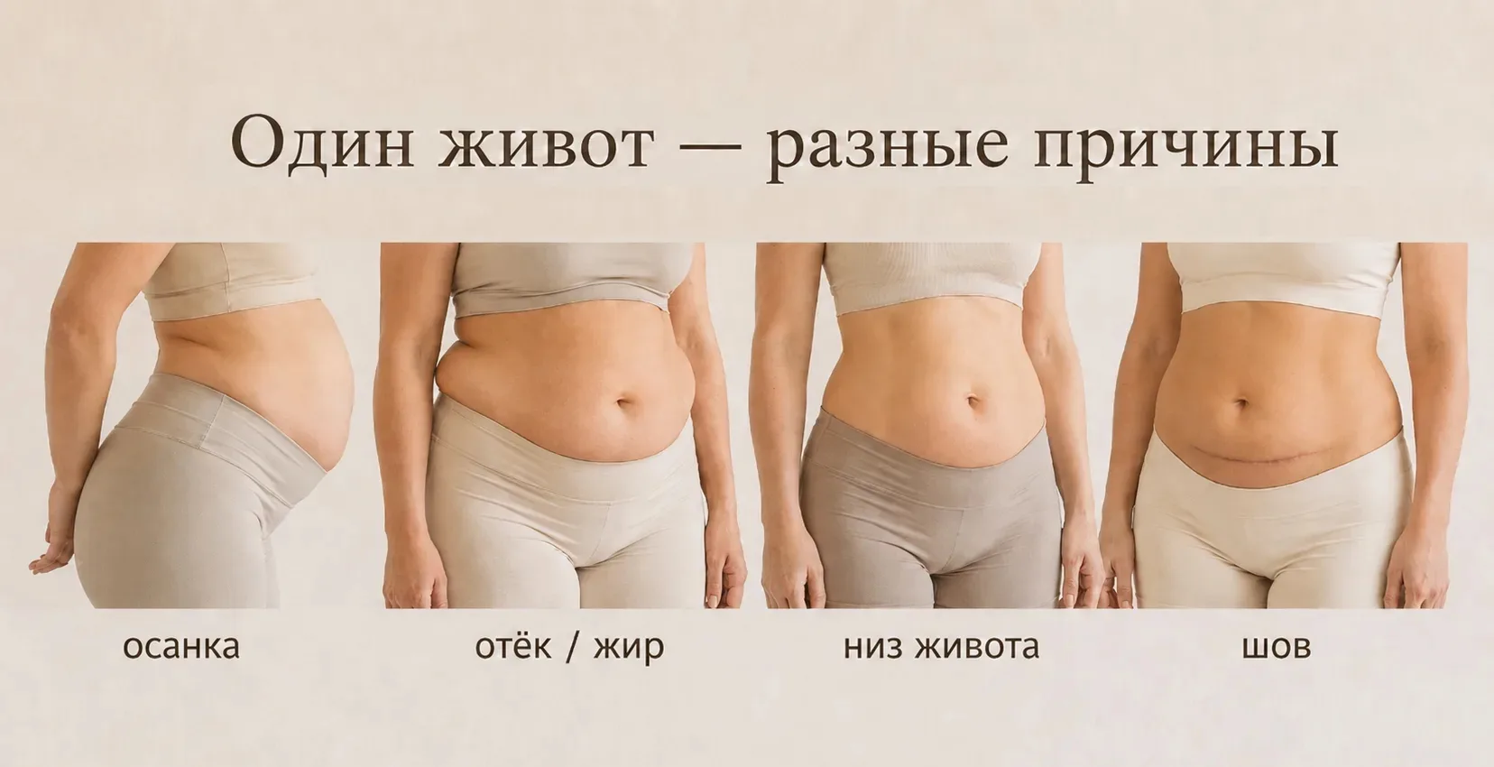 Живот не уходит? Сначала ищем причину

На этой неделе мы много говорили о том, что живот это не всег