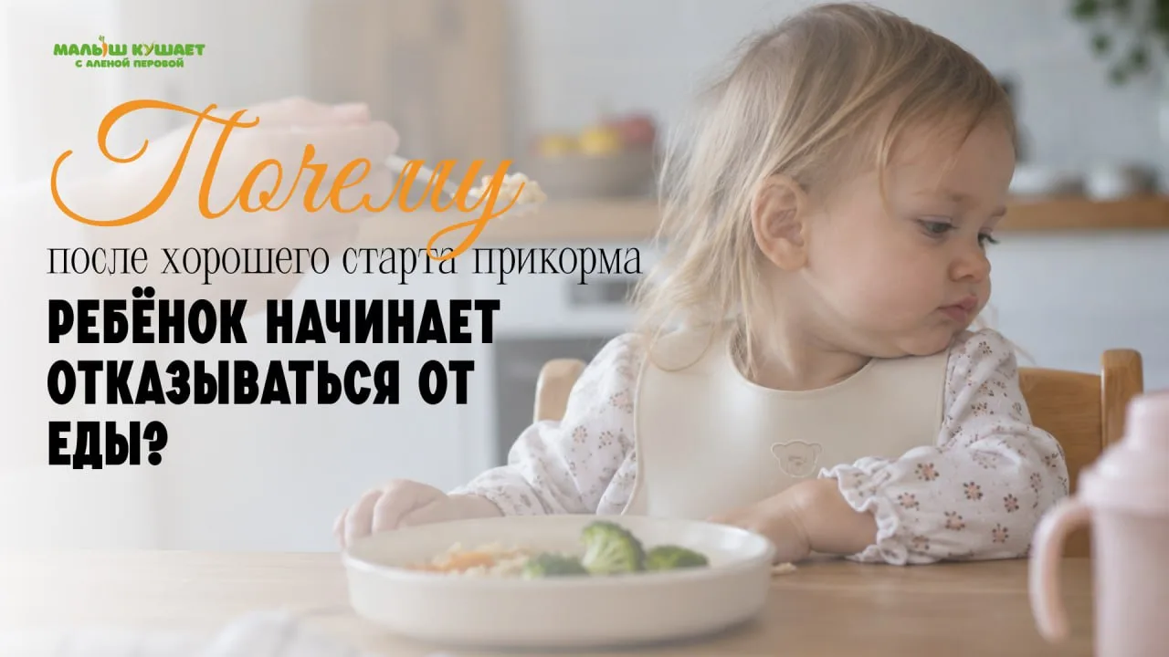 Почему после хорошего старта прикорма ребёнок начинает отказываться от еды?