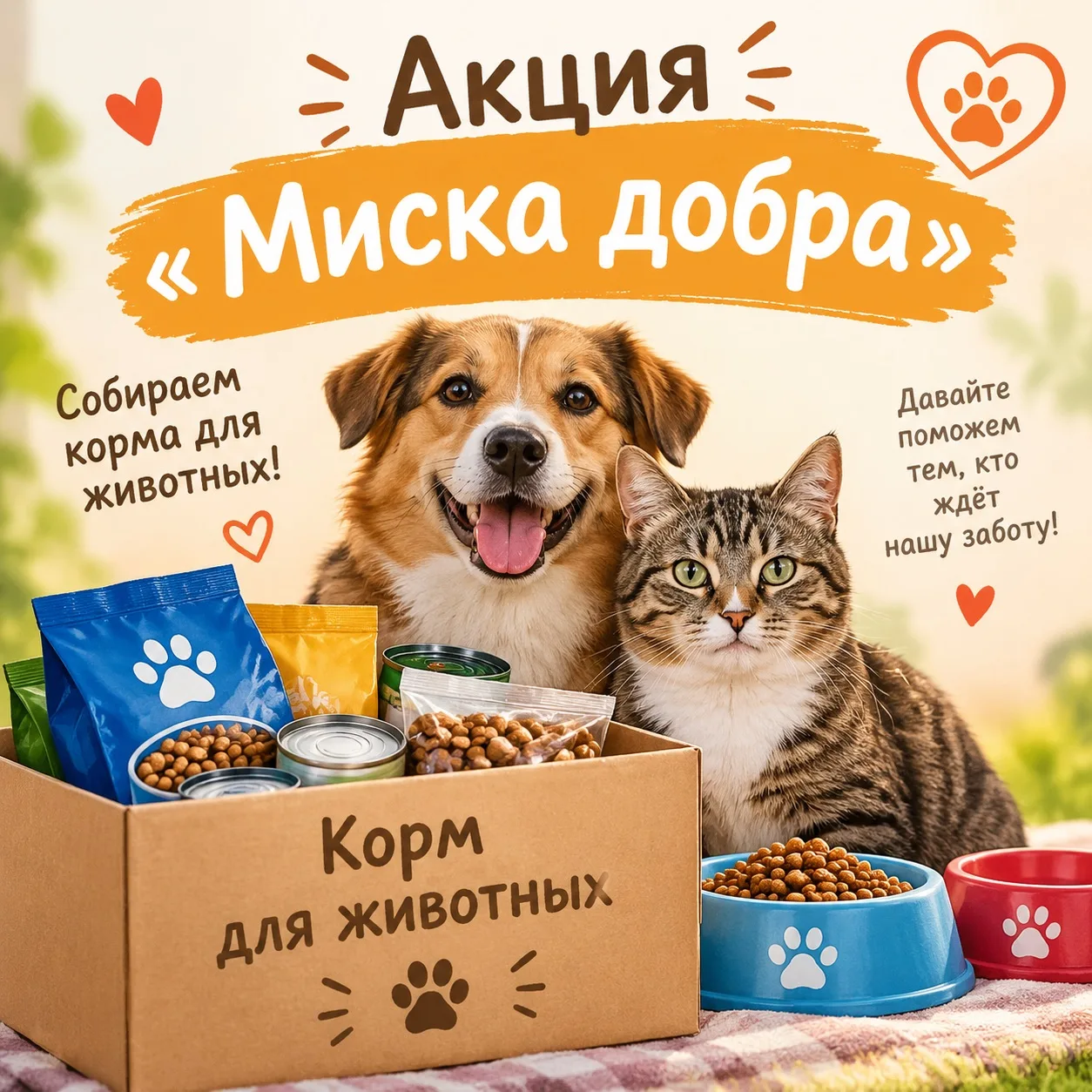 Давайте поможем тем, кто не может попросить сам! ❤️🐾