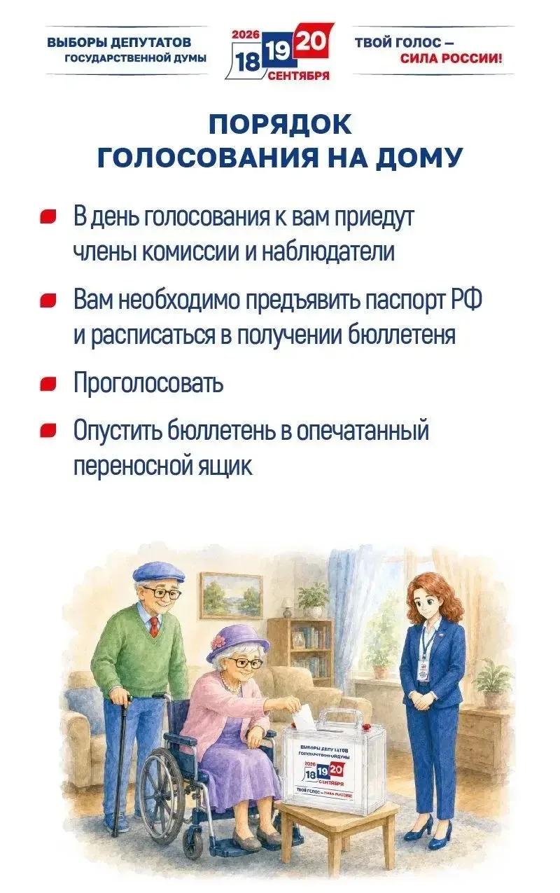 📣О голосовании на дому