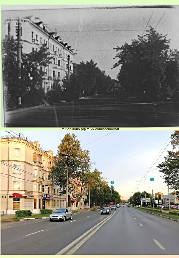 Улица Коминтерна в сторону Центра СормовА, слева дом №199.