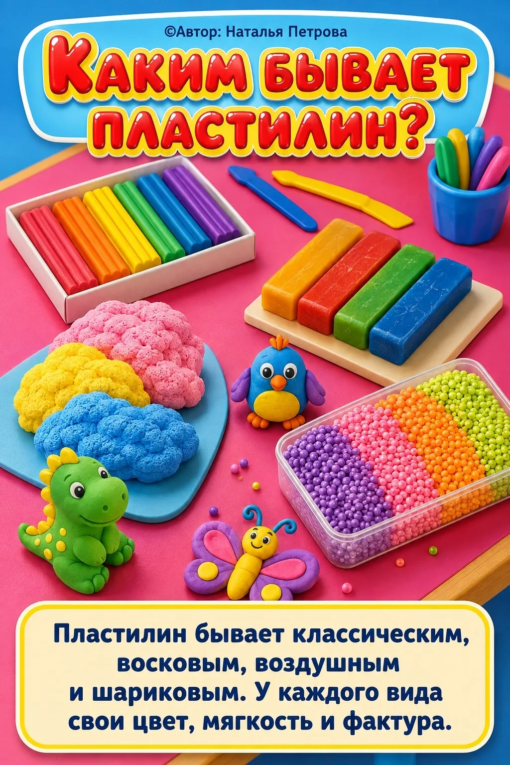 Пластилин - это удивительный материал, который помогает ребёнку воплощать самые смелые ...