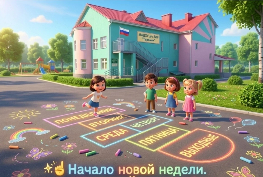 Дорогие родители и подписчики! 🌞 
 Желаем вам удачной и продуктивной недели – пусть всё задуманное 