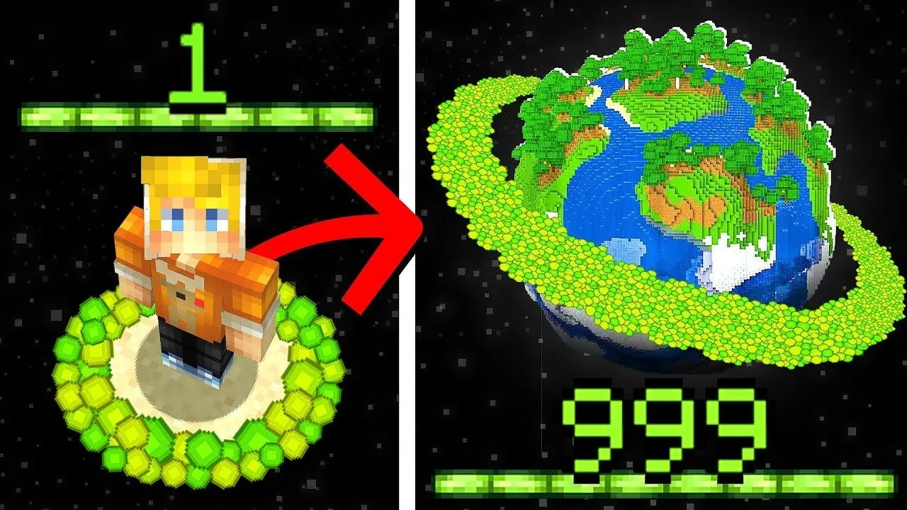 В Minecraft мир теперь увеличивается каждую минуту. Смотрите, как это выглядит в новом ...