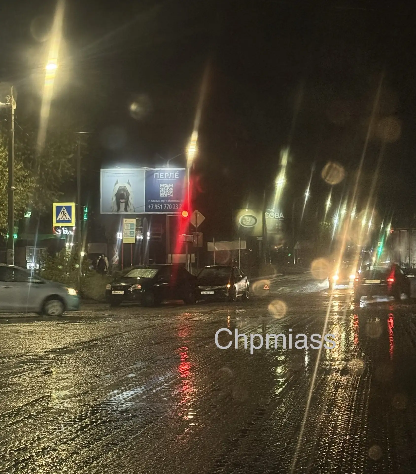 Перекресток пр.Макеева ул .Олимпийская ДТП, правая полоса занята