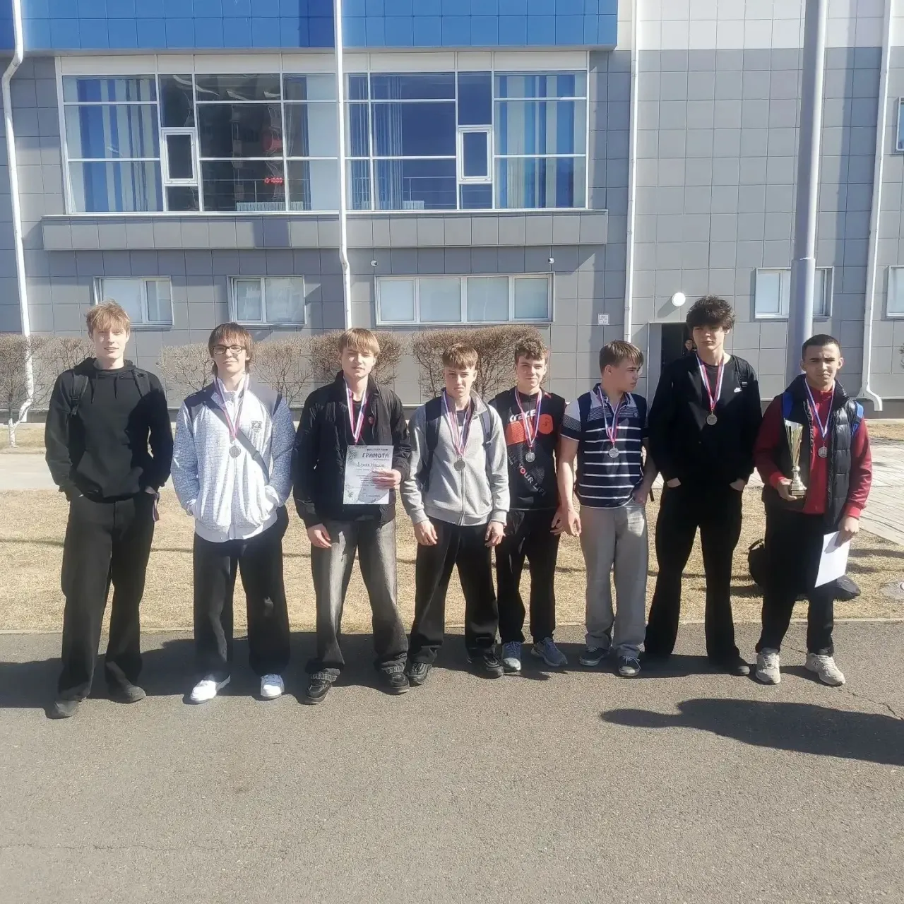 🏆 Поздравляем нашу команду с II местом в Спартакиаде допризывной молодежи! 🏆  Дорогие друзья! Мы рад