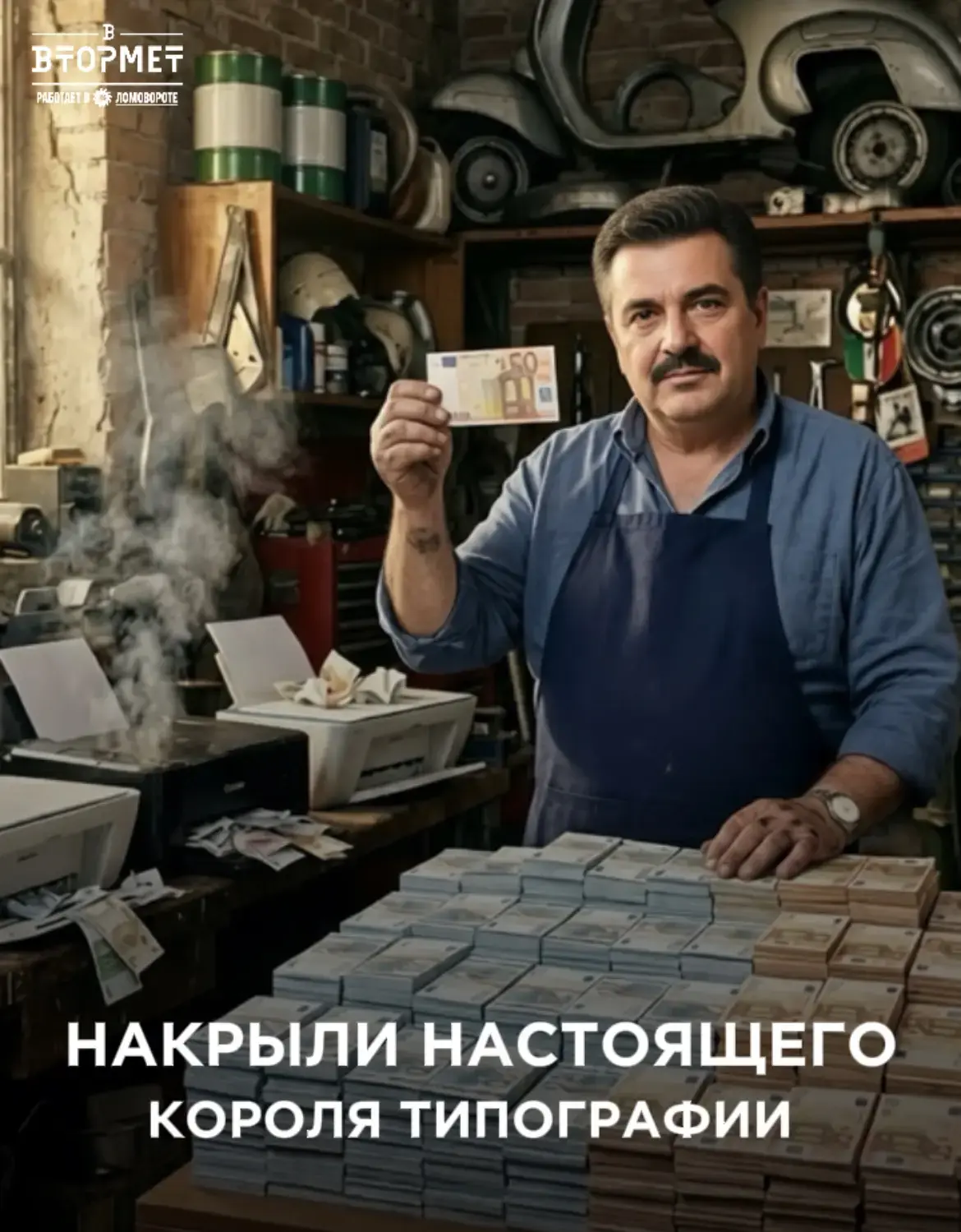 🇮🇹 Италия, держись! 
Здесь накрыли настоящего короля печатного станка и магистра принтерных дел!

