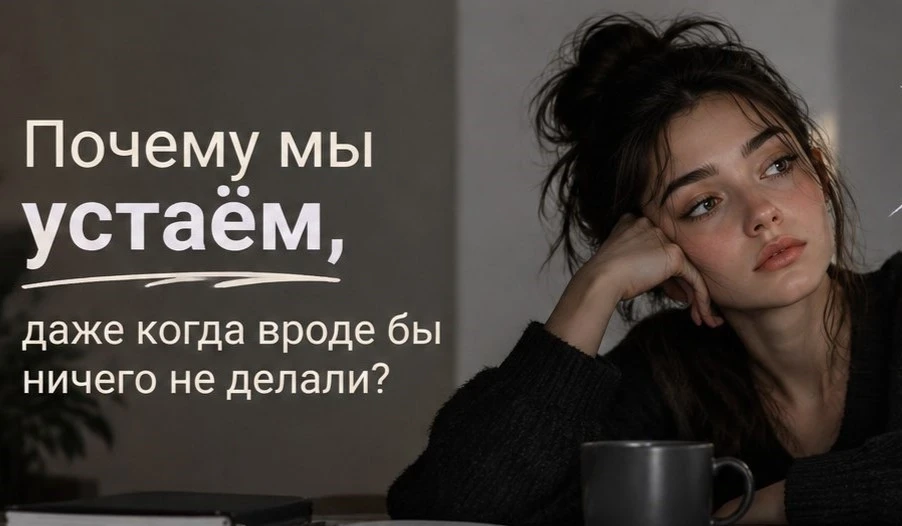 😰 Почему мы устаём, даже когда вроде бы ничего не делали?