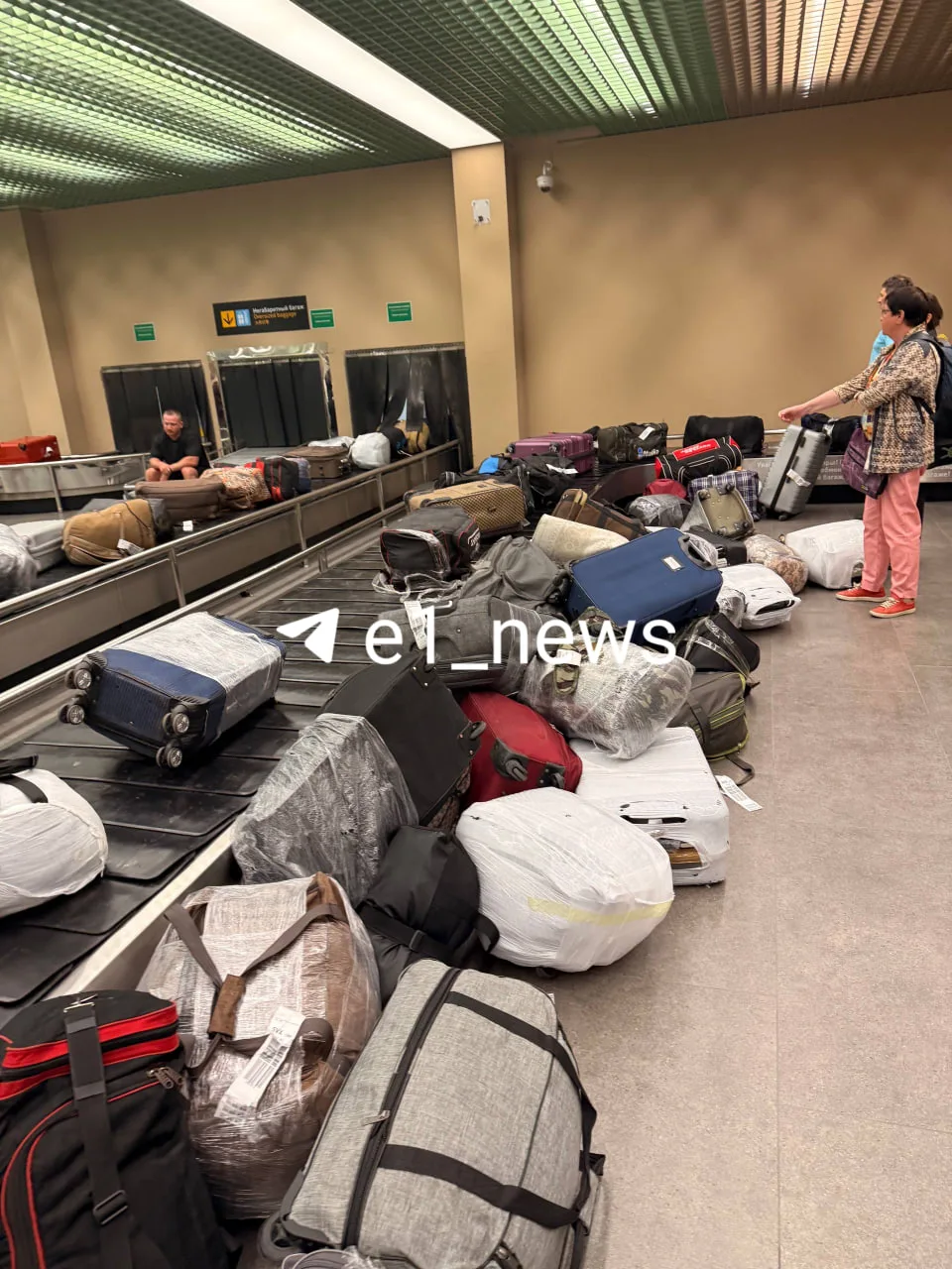 В аэропорту Кольцово произошел коллапс: сотни пассажиров не могут получить свои чемоданы уже более д