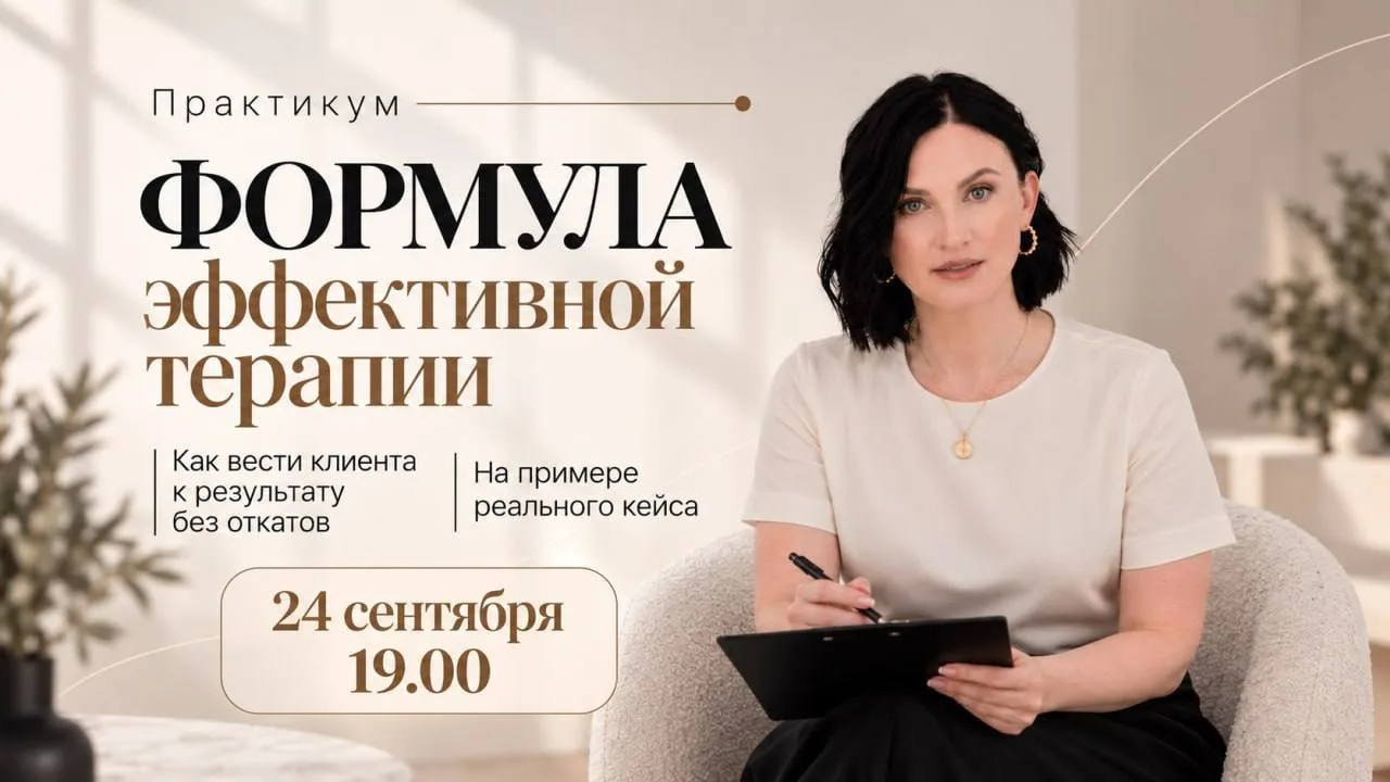 Сегодня в 19:00 собираем формулу эффективной терапии