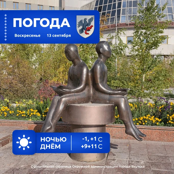 ☁️ Прогноз погоды в Якутске на 13 сентября